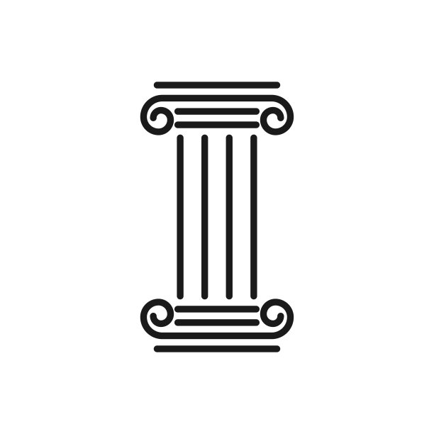 列向量图标，柱图标在时尚的平面设计图片下载