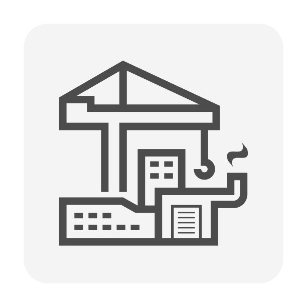 塔式起重机的图标图片下载