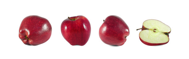 深红苹果采集分离图片下载