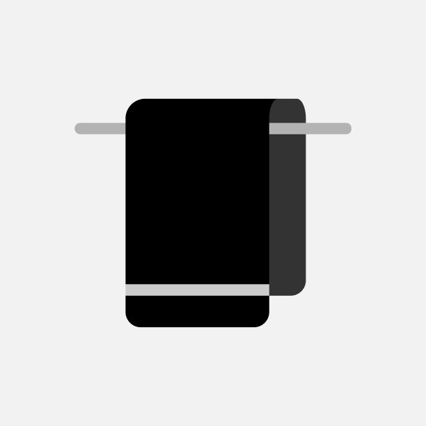 毛巾架。vector简单的现代图标设计插图。图片下载