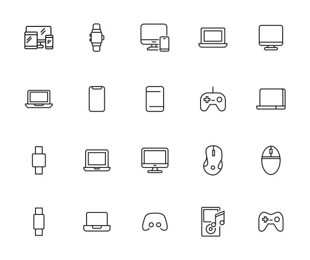 大量的爱好系列图标。图片下载