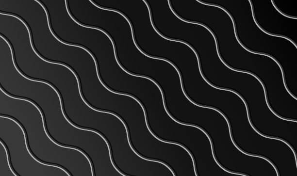 无缝抽象黑色平滑之字形线图案背景图片下载