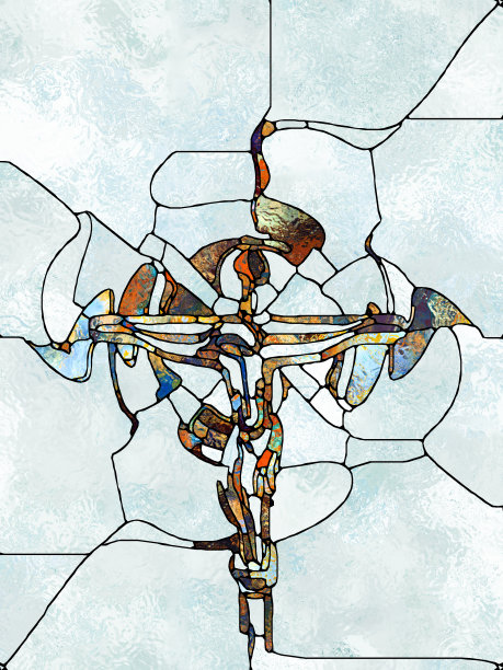 进化的彩色玻璃图片下载