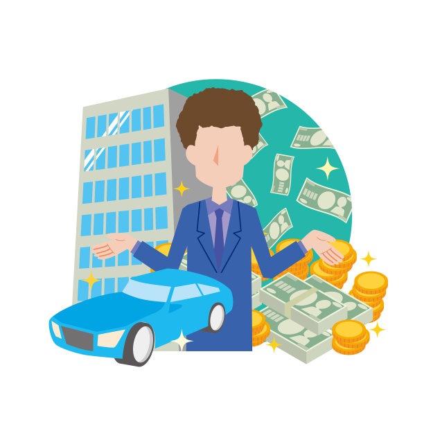富人形象插图图片下载