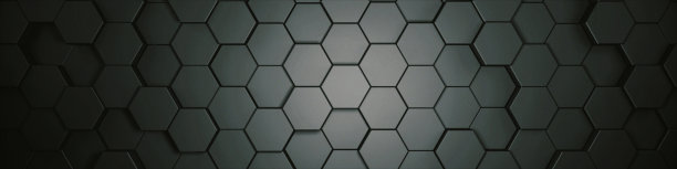 六边形灰色，背景纹理，3d插图，3d渲染图片下载