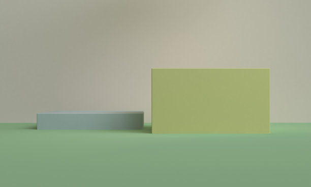 极简的原始几何抽象背景，时尚时尚的插画裙台，站，展示在粉彩优质产品。3 d渲染。图片下载