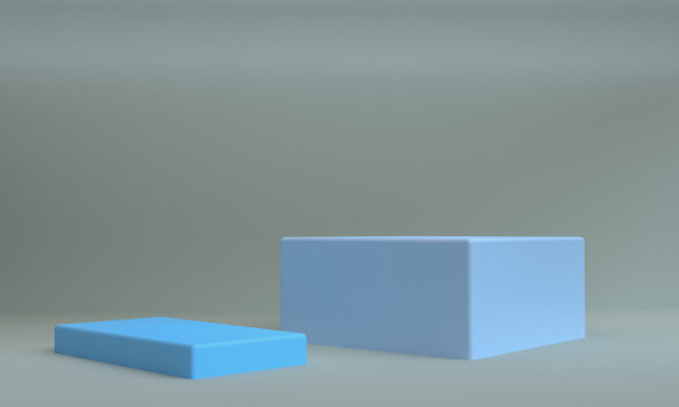 极简的原始几何抽象背景，时尚时尚的插画裙台，站，展示在粉彩优质产品。3 d渲染。图片下载