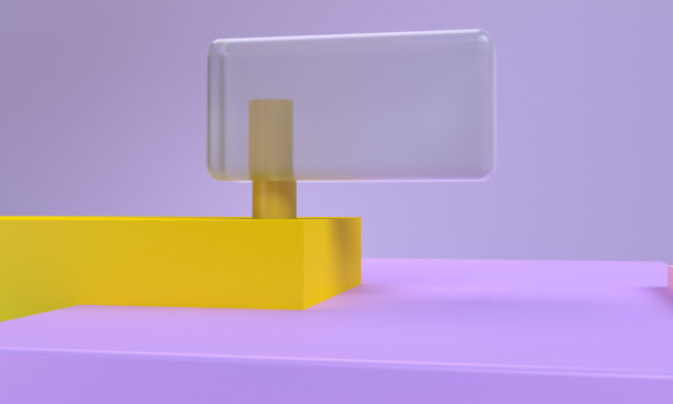 极简的原始几何抽象背景，时尚时尚的插画裙台，站，展示在粉彩优质产品。3 d渲染。图片下载