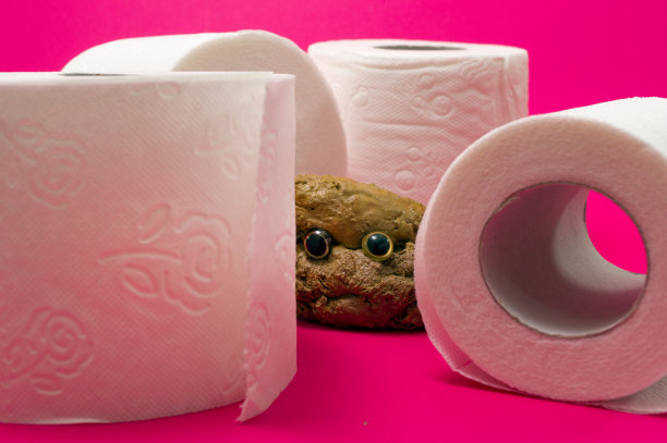 可爱有趣的便便和厕纸卷图片下载