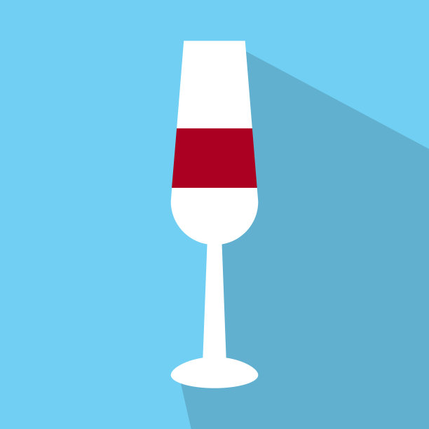 酒杯图标矢量上的颜色背景。酒杯和酒瓶符号插图模板颜色可编辑图片下载