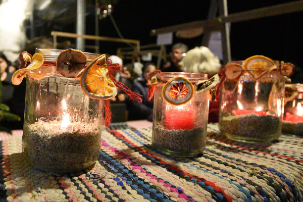 Salzkammergut(上奥地利，奥地利)的圣诞市场图片下载