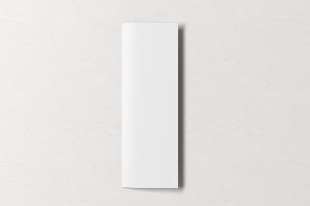 空白a4垂直单张封面。双折页或半折页小册子与剪切路径隔离。图片下载