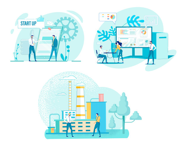 创建和实施启动，插图。图片下载