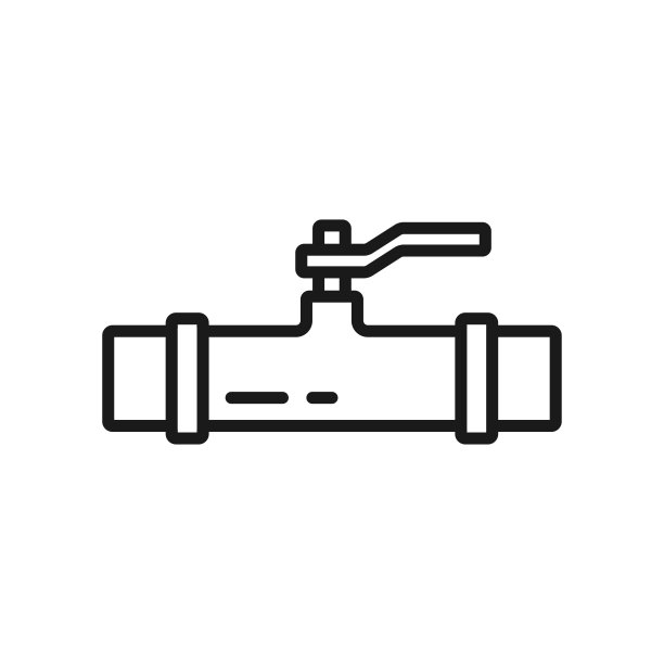 管子图标在时尚的平面设计图片下载