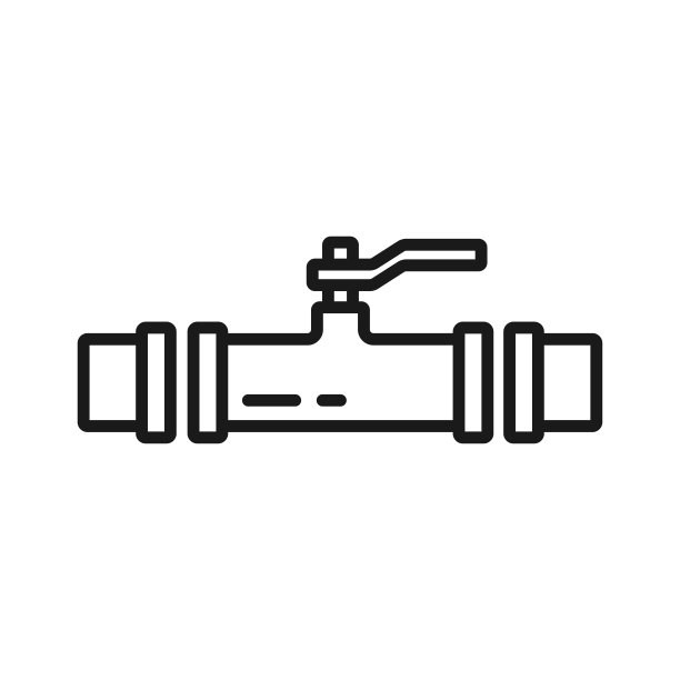 管子图标在时尚的平面设计图片下载