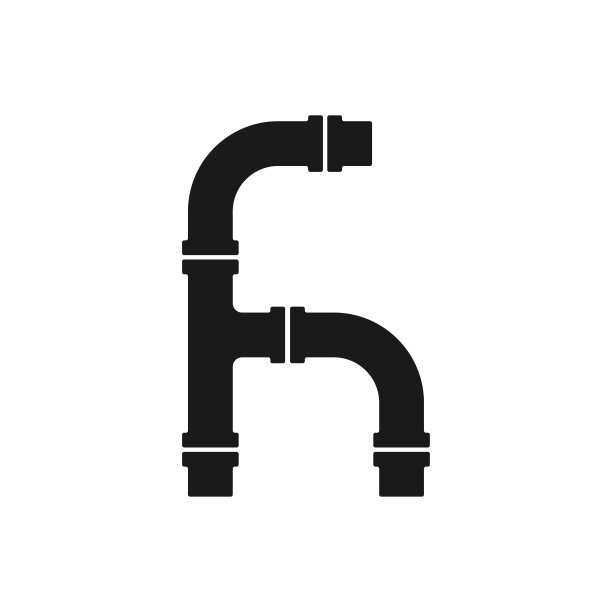 管子图标在时尚的平面设计图片下载