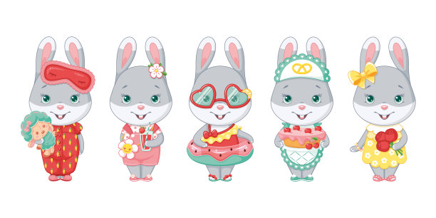 灰色的兔子性格图片下载