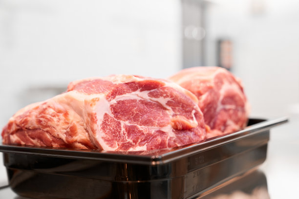 黑碗里的生肉。图片下载