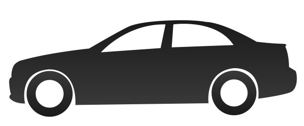 汽车轮廓矢量图片下载