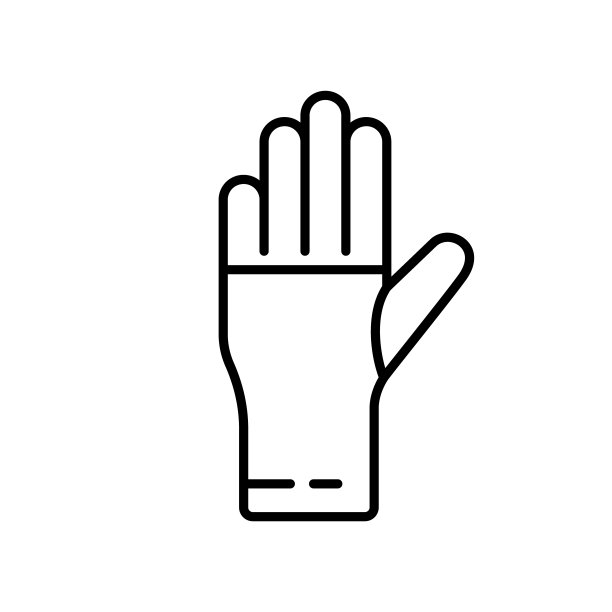 手臂绷带图标。线性标志图片下载