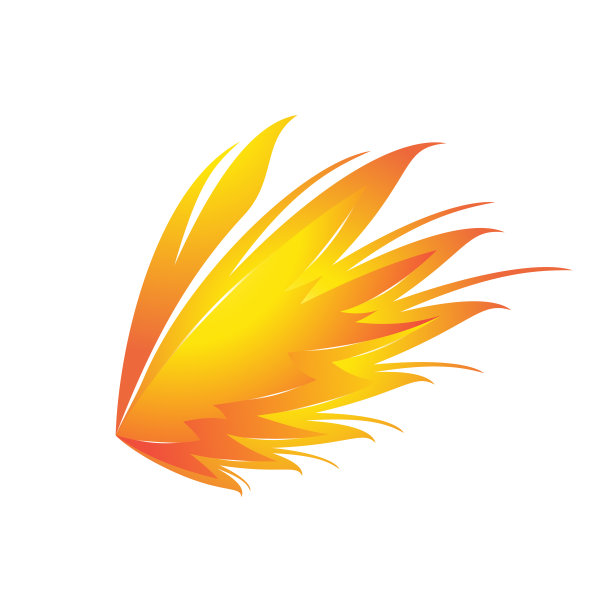 可怕的鹰翅膀标志形象。图片下载