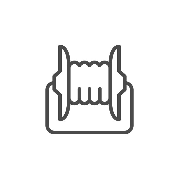 电缆卷线轮廓图标图片下载