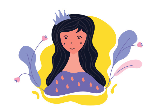 手绘女性矢量插画家。平面风格向量设计集合存量向量。漂亮的女人。国际妇女节。矢量平面人创意插画图片下载