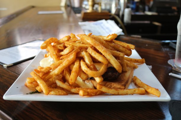 薯条在三明治图片下载