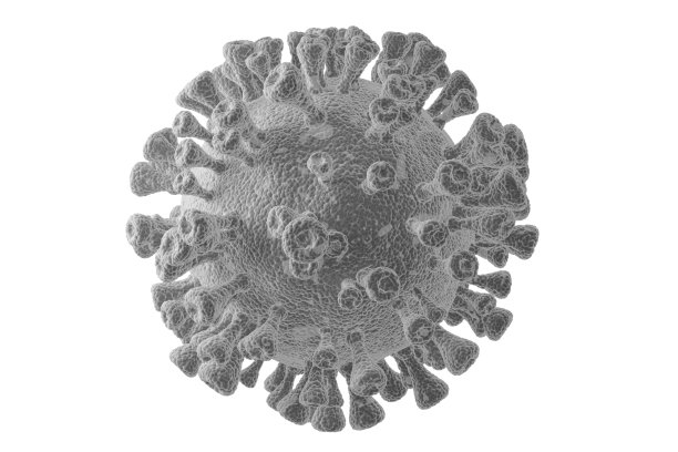 明亮模型的有害细胞病毒近距离分离在同质背景的冠状病毒covid - 19三维插图图片下载