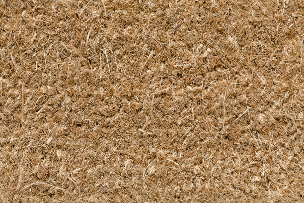 椰棕门垫纹理背景图片下载