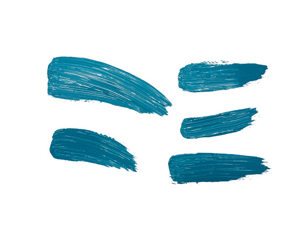天蓝色的油漆笔触图片下载
