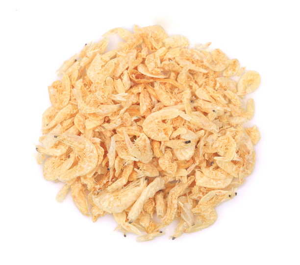 干虾孤立在白色背景图片下载