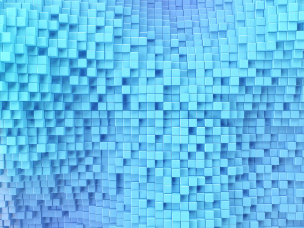 蓝色几何背景。图片下载