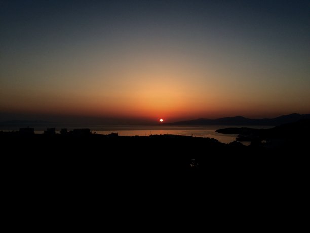 海湾上的日落图片下载