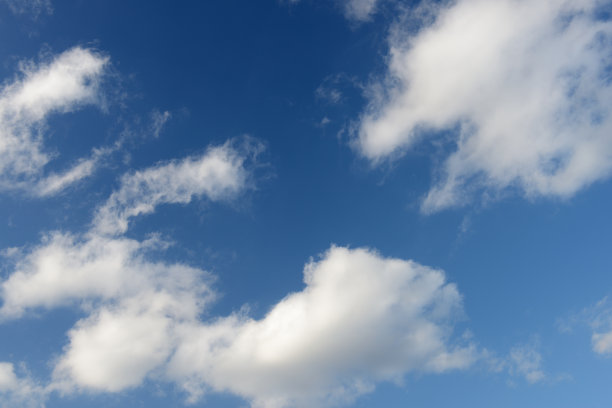 蓝天和各种各样的云图片下载