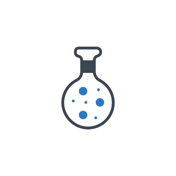 化学相关的矢量字形图标。图片下载