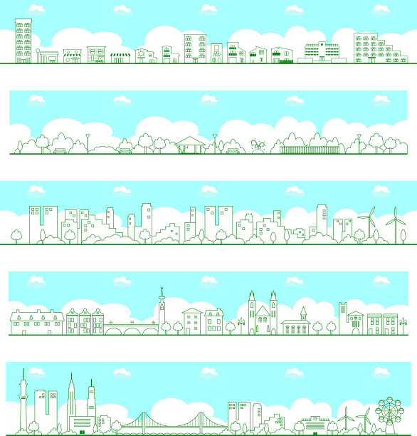 居住区、公园、学校、建筑等图片下载