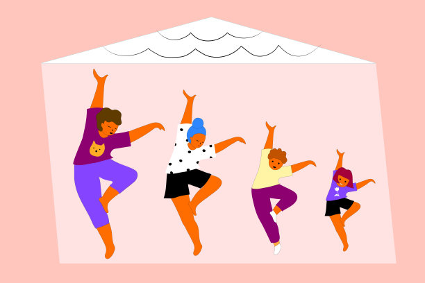 美丽的夫妇在家里和在冠状病毒危机期间跳舞。Covid-19或冠状病毒。隔离。图片下载