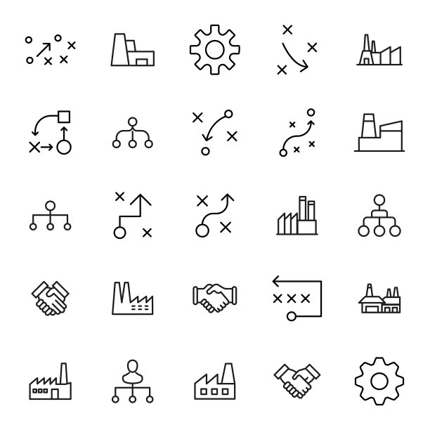 行业线图标集。图片下载