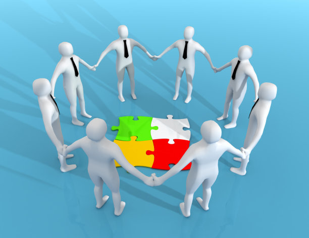 3 d合作的概念图片下载