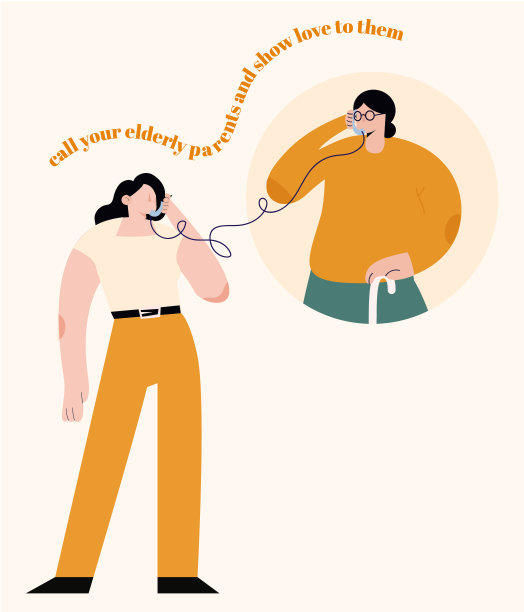 打电话给你年迈的家人和父母。表达你的爱和感激。一个小女孩打电话问她奶奶是否还好。新冠肺炎疫情期间的电话、交谈、互动。冠状病毒。SARS-CoV-2图片下载