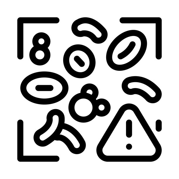 有害物质在血液图标矢量大纲插图图片下载