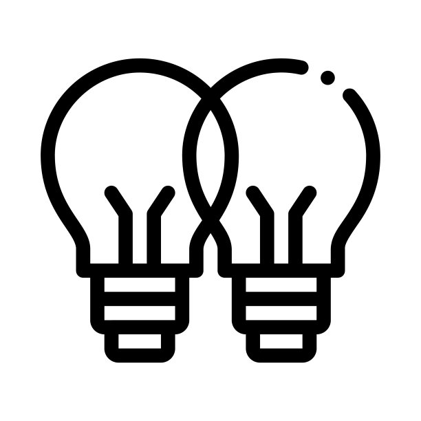 普通才智图标矢量轮廓插图图片下载