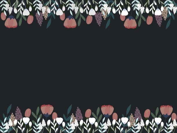 盛开的花场框背景图片下载