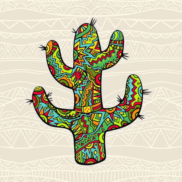 时髦的仙人掌。图片下载