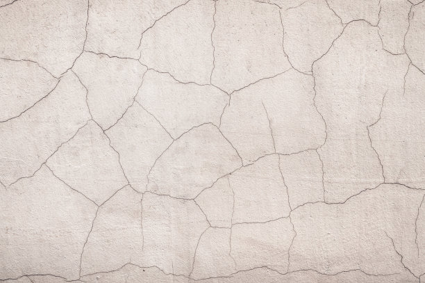 旧墙开裂，灰泥剥落图片下载