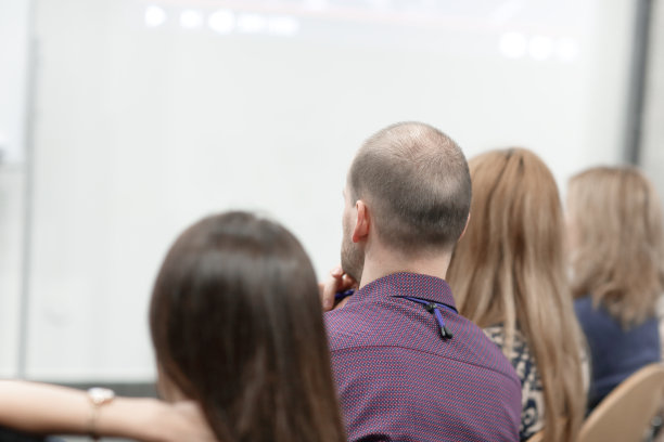 商务会议与演示：会议厅观众图片下载