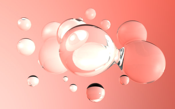 水滴三维插画图片下载