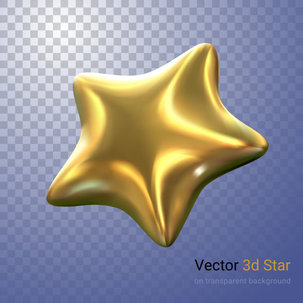 矢量插图闪亮的水晶金星与闪烁在透明的背景图片下载