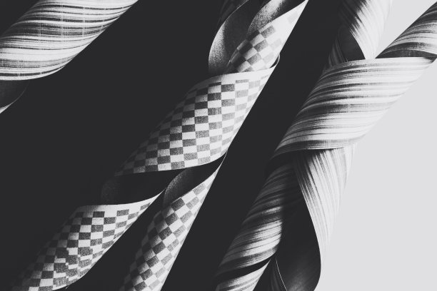 空间中的抽象形状，元素构成了纸图片下载